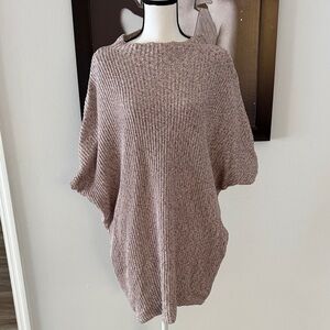 Free people beach mock neck knit oversized top size medium